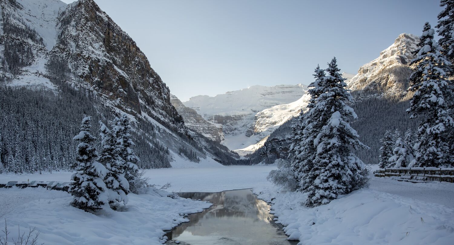 Lake Louise in winter, Banff National Park